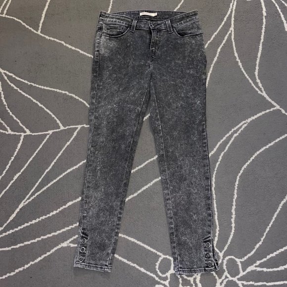 Levi's cropped ankle snap midrise jeans 29 - Picture 9 of 13